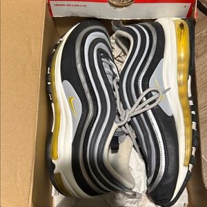 Nike Air Max 97 Black Gray Yellow Sneakers
